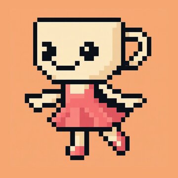 Ballerina Capuchina Retro 8Bit