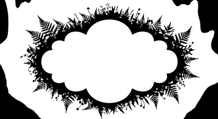 Elegant floral frame perfect for wedding invitations, greeting cards, or artistic designs, adding a touch of nature's beauty.