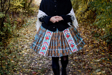 Traditional czech folk costume (kroj), cultural heritage from the Czech Republic (Czechia, Southern...