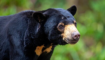 Close-up of a sun bear's face