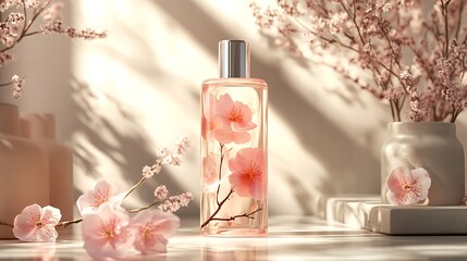 Floral Beauty Product Mockup