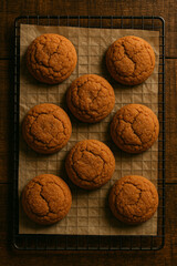 Pumpkin Spice Cookies Cooling on Rack
