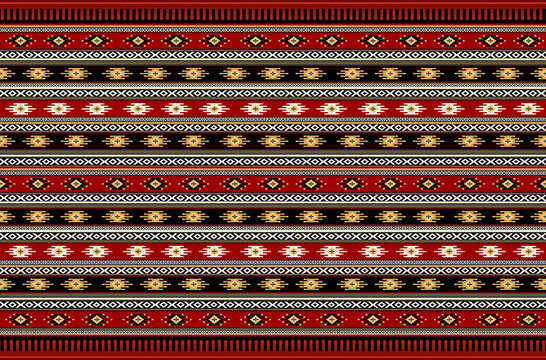 Very Detailed Gorgeous Texture Red And Gold Traditional Handmade Retro Weaving Rug Patterns