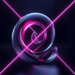 A smooth metallic spiral that rotates infinitely