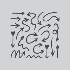 Decorative Red Heart Arrows for Scrapbooking