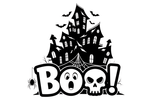 A detailed illustration of a stylized christmas tree with ornaments and lights isolated on transparent background