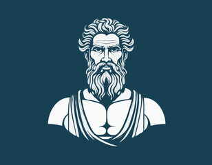 Greek God Zeus image vector. The Greek god Zeus illustration vector.