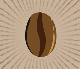 Coffee bean vector illustration