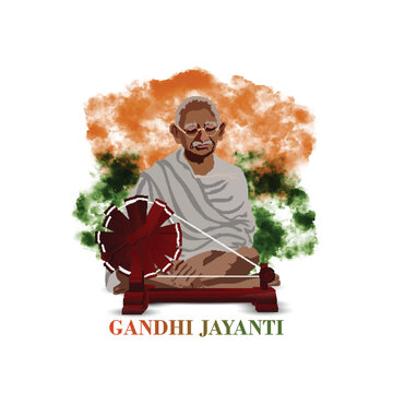 Mahatama gandhi jayanti celebration banner