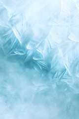 Light Blue Winter Ice Texture Crystal Pattern Background