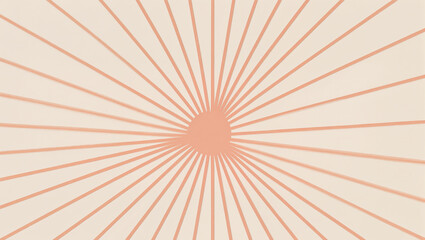 Radiating lines from a center form an abstract design