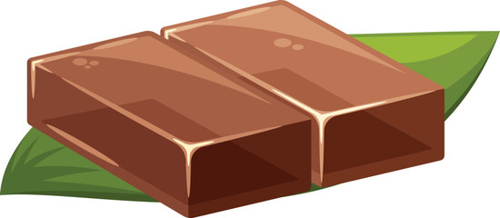 Yocan japanese jelly-like dessert vector illustration