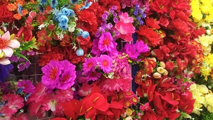 red and yellow tulips in spring