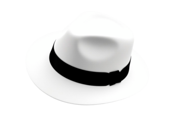 white black hat isolated on white background