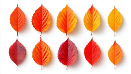 Obraz premium Matériel graphique de feuilles tombées, feuilles d'automne vives