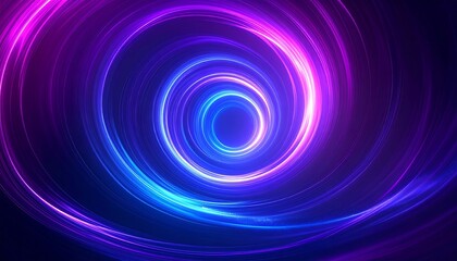 Obraz premium Abstract swirling neon lights (1)