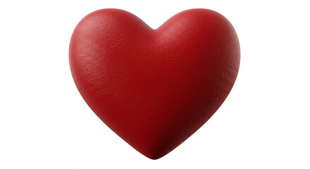 Fototapeta premium High-Resolution 3D Render of a Realistic Red Heart Shape, Perfect for Valentine's Day, Love, Romance, and Medical Concepts. This detailed image features a textured surface, offering a rich and vis...