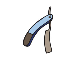 Obraz premium Straight razor vintage shaving tool