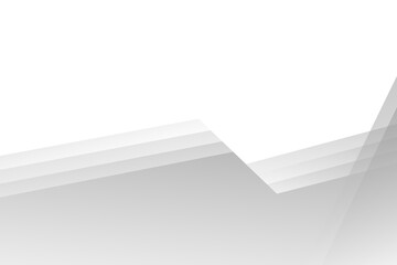 Abstract white and gray speed diagonal lines shadows modern background. Vector illustration.