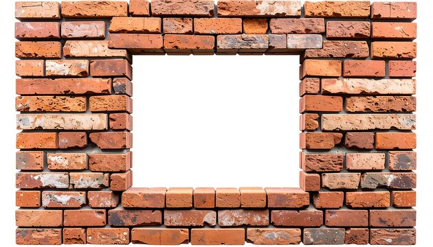 Brick wall frame with empty space