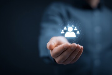 The management of corporate businesses focuses on human resources, encompassing hr recruitment, employee and staff teams, people's careers, and leaders who foster client connections through the use