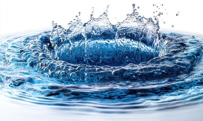 A vibrant water splash