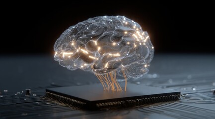 A Conceptual Representation of an Artificial Neural Network Simulating Human Cognition Through a Transparent Brain-Like Structure on a Circuit Board