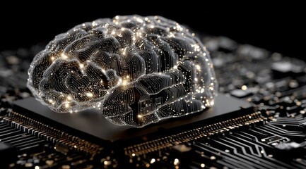 Exploring the Intersection of Neural Networks and Technology: A Conceptual Representation of the Brain Merging with Computational Elements