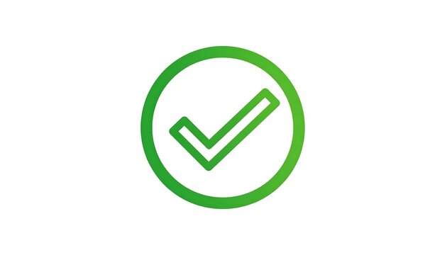 Green checkmark icon in circle