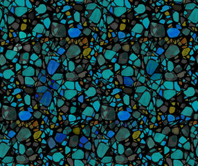 Abstract seamless animalistic irregular pattern for textiles and surface design