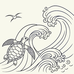 vector illustration of an eagle