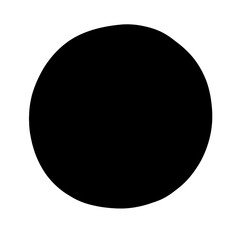 Simple black circle on a white background a minimalist design element for graphic projects and creative compositions in various applications