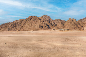 Scenic desert landscape near Sharm el Sheikh, South Sinai, Egypt