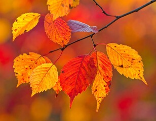 Fototapeta premium Vibrant autumn leaves (3)