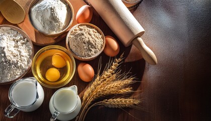 Fresh Dough Ingredients For Healthy Baking