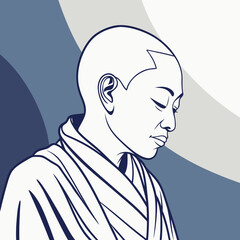 illustration of a man in a blue shirt