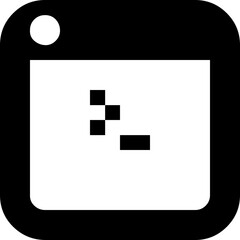 Fototapeta premium plus icon on square internet button