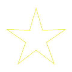 Obraz premium Star Icon. Golden Star Yellow Star Symbol.