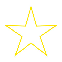 Obraz premium Star Icon. Golden Star Yellow Star Symbol.