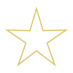 Golden Star Icon. Star Symbol For Designs.