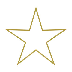 Golden Star Icon. Star Symbol For Designs.