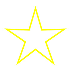 Star Icon. Golden Star Yellow Star Symbol.