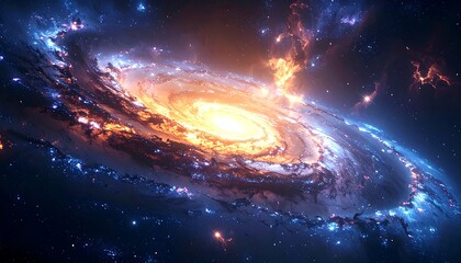 Obraz premium Cosmic spiral galaxy (1)