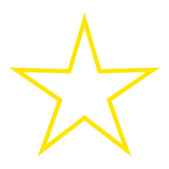 Obraz premium Star Icon. Golden Star Yellow Star Symbol.