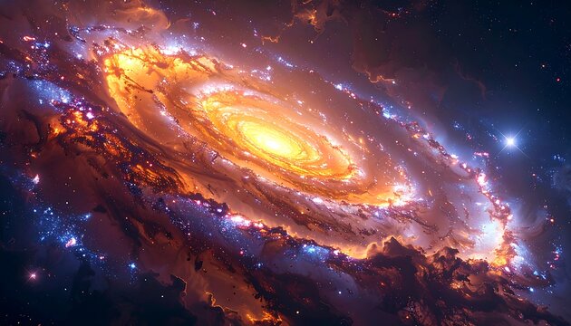 Cosmic spiral galaxy (5) - Powered by Adobe