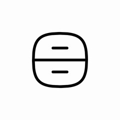 drawer cabinet icon sign vector