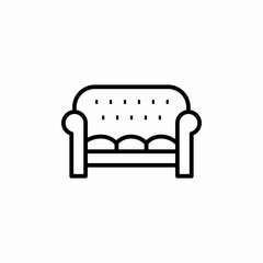 sofa seat icon sign vector