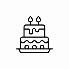 wedding cake icon sign vector