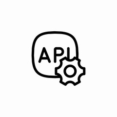 api settings icon sign vector