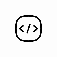 code coding programming icon sign vector